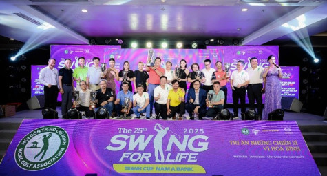 Giải từ thiện của Hội Golf TP.HCM tặng 500 triệu cho cựu chiến binh