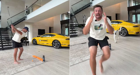 Video: Bryson DeChambeau hoàn thành thử thách "siêu khó" và hứa livestream tặng Bentley cho fan