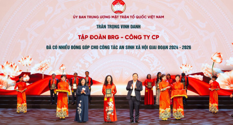 Tập đoàn BRG được vinh danh vì những đóng góp tích cực cho công tác an sinh xã hội