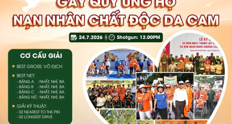 Khởi động Giải Golf gây Quỹ 2026 vì nạn nhân chất độc da cam/dioxin