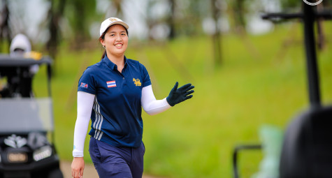 Vận động viên người Thái Lan tiếp tục dẫn đầu vòng 2 Hanwha Life - The 10th Vietnam Junior Open