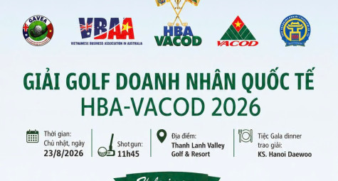 140 golfer hội tụ tại Giải Golf Doanh nhân Quốc tế VACOD - HBA