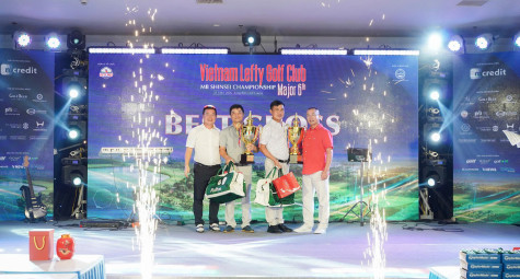 Golfer Võ Thế Hiền & Bùi Công Sơn vô địch Major 6th Vietnam Lefty Golf Club
