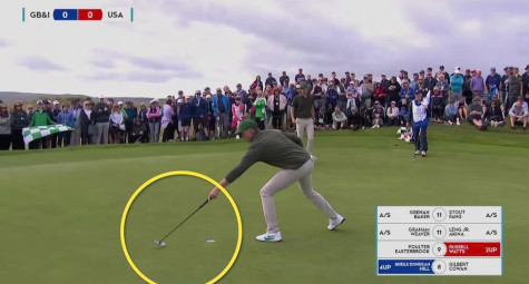 Tranh cãi luật tại Walker Cup 2026: Mất điểm vì nhặt bóng khi chưa được đối thủ công nhận