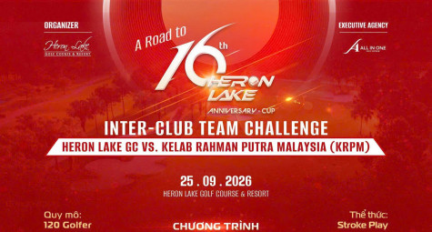 Golfer Việt Nam đối đầu Malaysia tại Heron Lake Golf Course & Resort