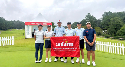 ASIAD 20: Đội tuyển Golf Việt Nam được Anfarm tài trợ 100 triệu đồng 