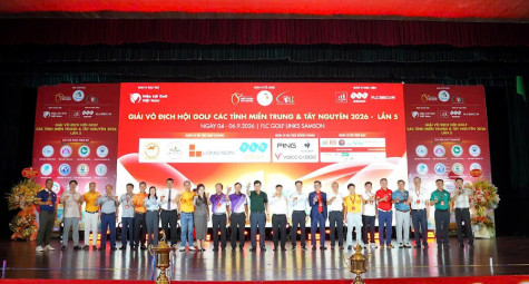 250 golfer tranh tài tại Giải Vô địch Hội Golf các tỉnh miền Trung và Tây Nguyên 2026