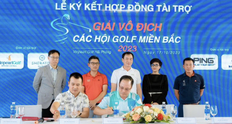 Ký kết hợp đồng tài trợ Giải Vô địch các Hội golf miền Bắc 2023
