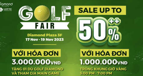 Diamond Plaza Golf Fair: Cơ hội săn hàng golf giá tốt, quà tặng hấp dẫn