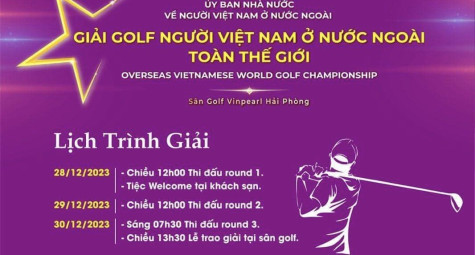 Khởi động giải golf người Việt Nam ở nước ngoài toàn thế giới 2023