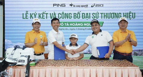 Võ Tá Hoàng Nguyên: Golfer U9 trở thành Đại sứ Thương hiệu PING, lecoq sportif và ASICS
