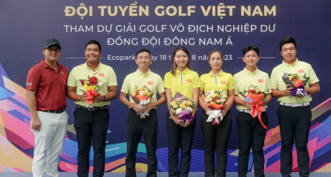 Lễ xuất quân Đội tuyển Golf Việt Nam tham dự giải Vô địch Nghiệp dư Đồng đội Đông Nam Á 2023