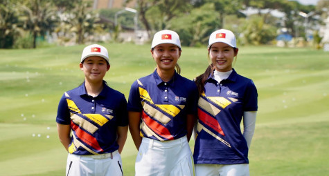 Đội tuyển golf nữ Việt Nam dừng chân tại SEA Games 32
