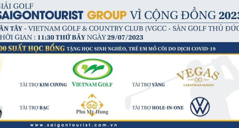 Giải golf Saigontourist Group vì cộng đồng quyên góp 500 suất học bổng hiếu học