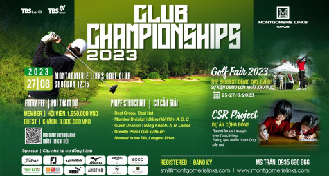 Khởi tranh Giải Vô địch CLB lần thứ 13 tại Montgomerie Links 