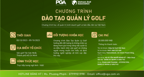 VGA mở chương trình Đào tạo Quản lý golf khóa 2 