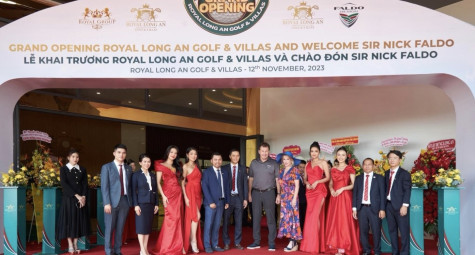 Faldo Crowns Royal Long An Golf Course at Grand Opening