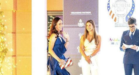 Nữ golfer Solheim Cup: Quyết chiến trên sân golf, lộng lẫy trên sân khấu  