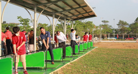 Khai trương Sân tập Golf và Khu Thể thao Đại học Quốc Gia Hà Nội tại Hòa Lạc