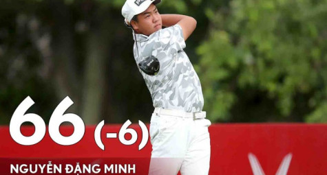 Đánh 66 gậy -6, Nguyễn Đặng Minh lập kỷ lục tại Giải VĐQG - Cúp Vinfast 2023