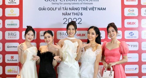 Dàn hoa hậu Việt Nam ghi danh thi đấu ở giải golf Vì tài năng trẻ Việt Nam 2022