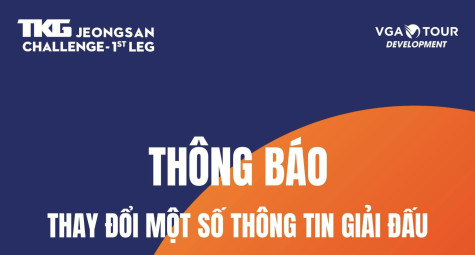 Cập nhật thay đổi mới nhất tại giải TKG Jeongsan Challenge 1st Leg