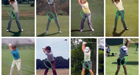 Nhìn nếp quần để sửa lỗi xoay người khi backswing