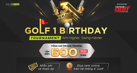 Sẵn sàng cho giải golf indoor có quỹ thưởng lớn nhất trong năm: Golf 1 Birthday Tournament