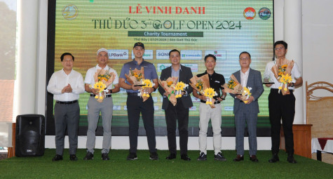 The third Thu Duc Open Golf Tournament raises 40 billion VND for charity