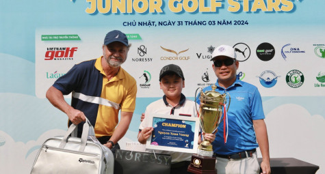 Nguyễn Xuân Vương vô địch Junior Golf Stars 2024 với vòng đấu 75 gậy