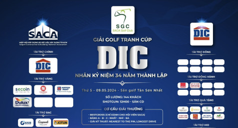 CLB SACA khởi tranh giải golf Tranh cúp DIC