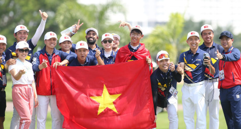 Lê Khánh Hưng và Nguyễn Anh Minh viết nên lịch sử golf Việt tại SEA Games 32