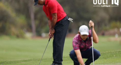 Charlie vô tình tiết lộ bí mật về chiêu thức putting của Tiger Woods