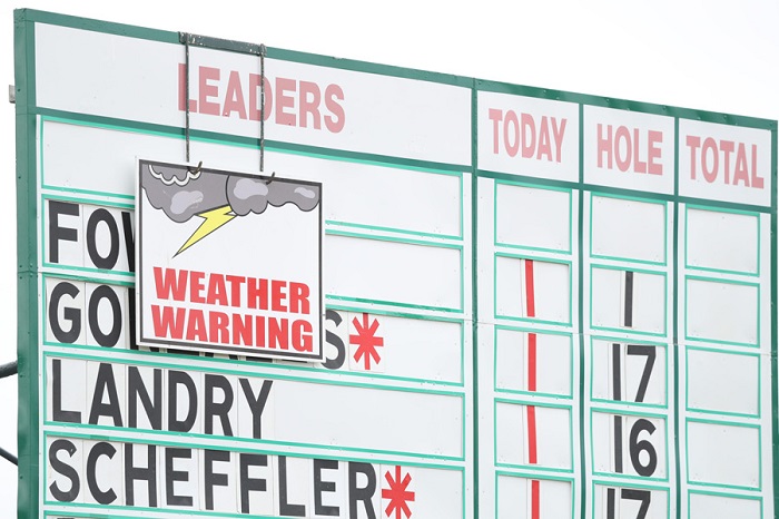 Weather warning sign (Source: Golf.com)