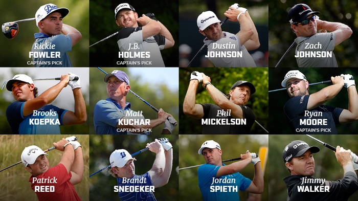 Các golf thủ của đội tuyển Mỹ. (Ảnh: Rydercup.com)