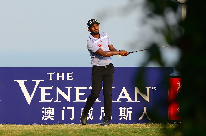 MACAO 15 October 2016 : Chikkarangappa S. of India pictured during the round three of Venetian Macau Open 2016 at the Macao Golf & Country Club, Macao. Pix by Arep Kulal / IMG / Asian Tour