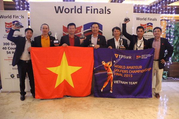 Đoàn Việt Nam xếp thứ 3 tại giải World Amateur Golfers Championship 2015