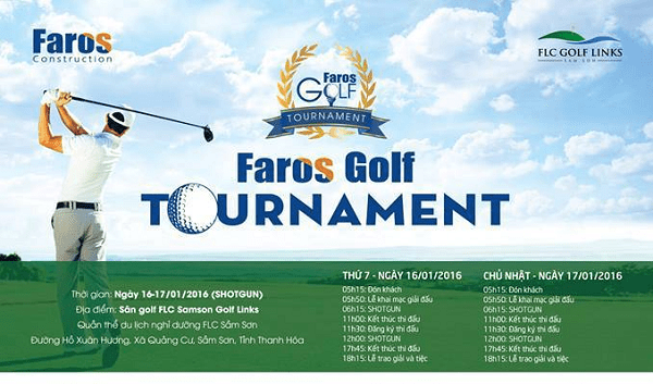 Faros Golf Tournament: 25 tỷ đồng đang chờ đón gôn thủ