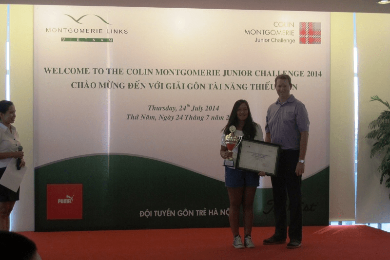 Thảo My vô địch Giải Colin Montgomerie Junior Challenge 2014