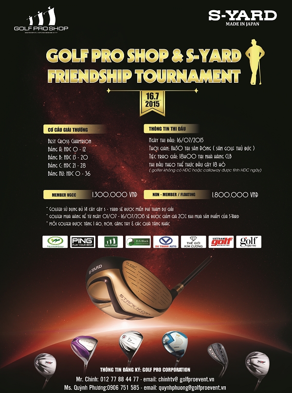 Giải “Golf Pro Shop & S-Yard Friendship Tournament”