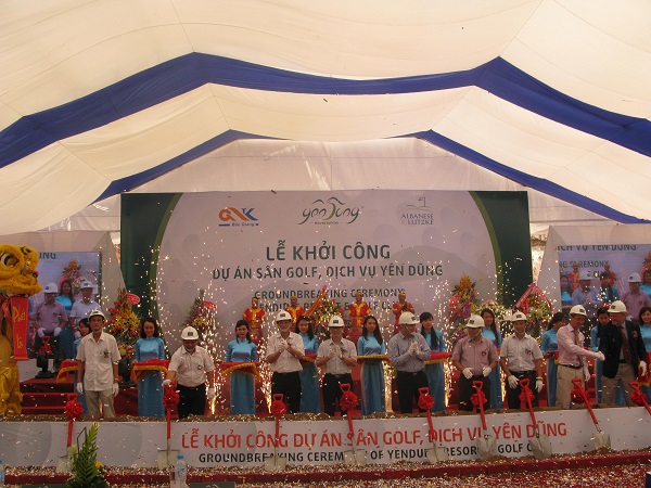 Lễ khởi công xây dựng sân golf Yên Dũng, Bắc Giang
