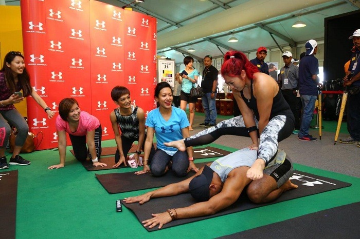 Visitors can sign up to get fit beside the fairways with Under Armour holding yoga classes every morning - Photo by GlobalOne