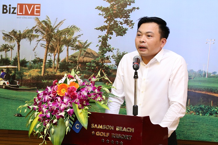 Ông Doãn Văn Phương - Trưởng Ban tổ chức giải chia sẻ về giải đấu.