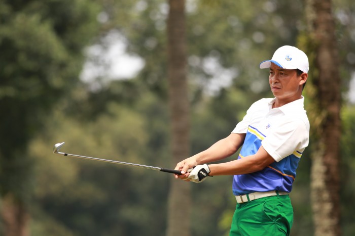 Golfer Lê Hùng Nam - Đội trưởng Ryder Cup miền Bắc  với kết quả chung cuộc 75 gậy sau 18 hố thi đấu