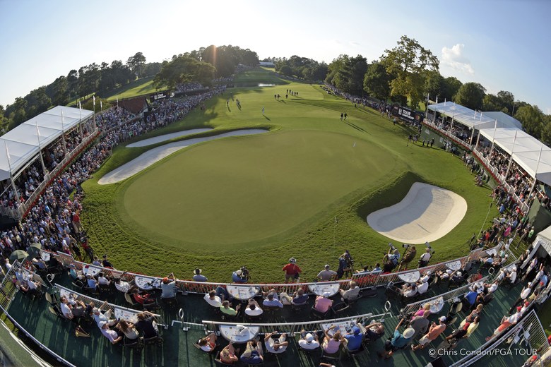 Khu vực green hố 18 sân East Lake (Ảnh: PGA Tour)