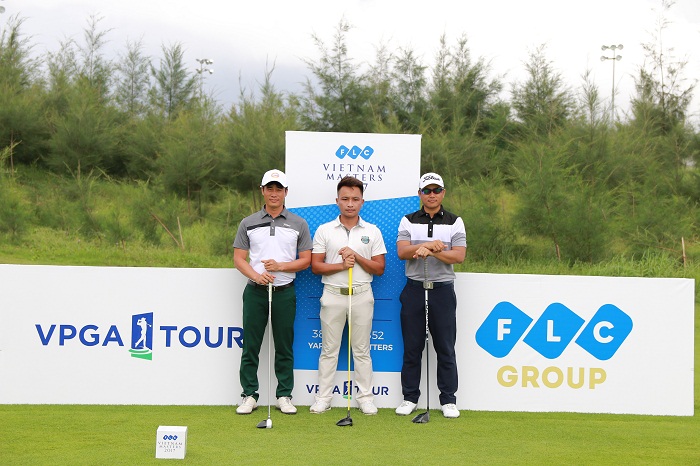 3 golfer Doãn Văn Định, Lê Hữu Giang và Phạm Minh Đức. (Ảnh: Duy Dương)