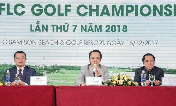 Ông Trịnh Văn Quyết - Chủ tịch HĐQT Tập đoàn FLC nhận được nhiều câu hỏi từ báo chí