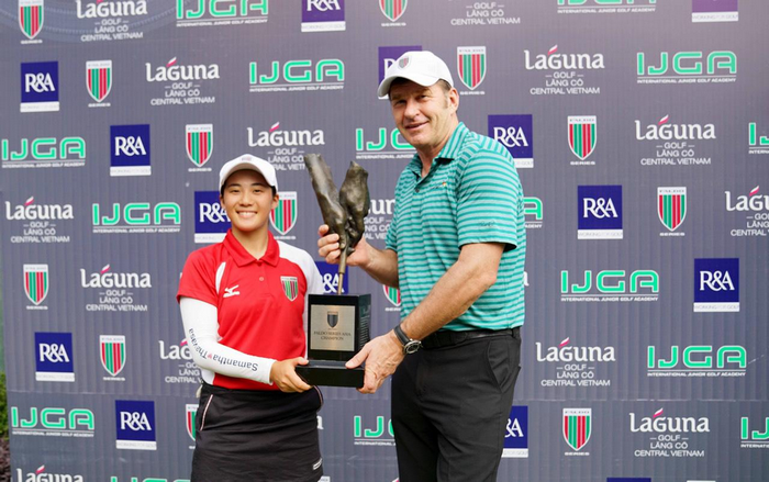 First woman golfer to win Faldo Series Asia Grand Final