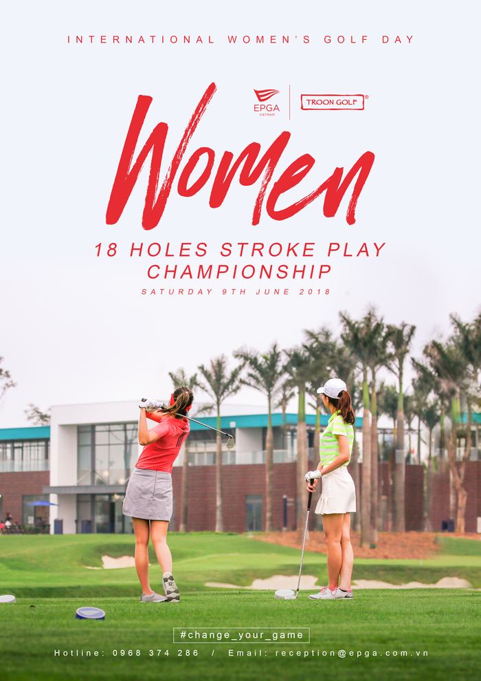internation women golf poster-A4