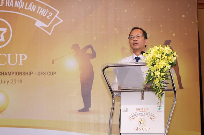 Ông Ngân Văn Chuyên - Phó TGĐ Tập đoàn GFS phát biểu tại buổi họp báo